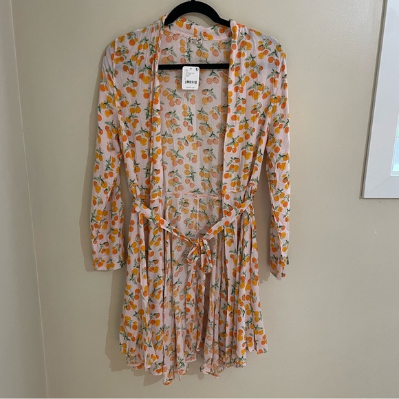 Intimately Free People Worth It GrapeFruit Print Robe, Size S, NWT - Picture 5 of 13